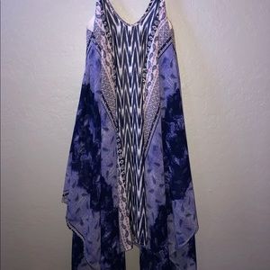 Flowey blue M midi dress